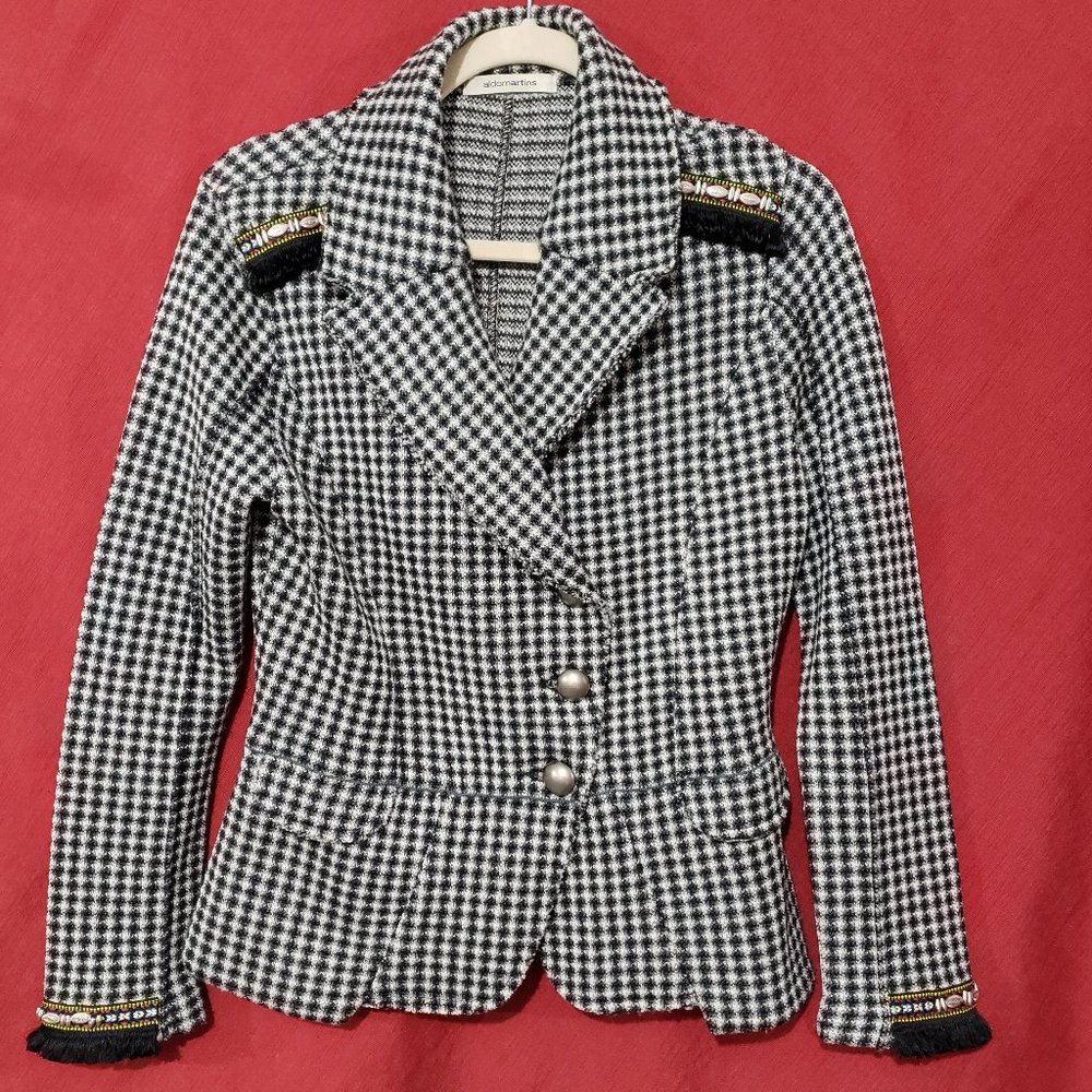 ALDOMARTINS ANTHROPOLOGIE Wool BlendTweed Jacket - Picture 3 of 13